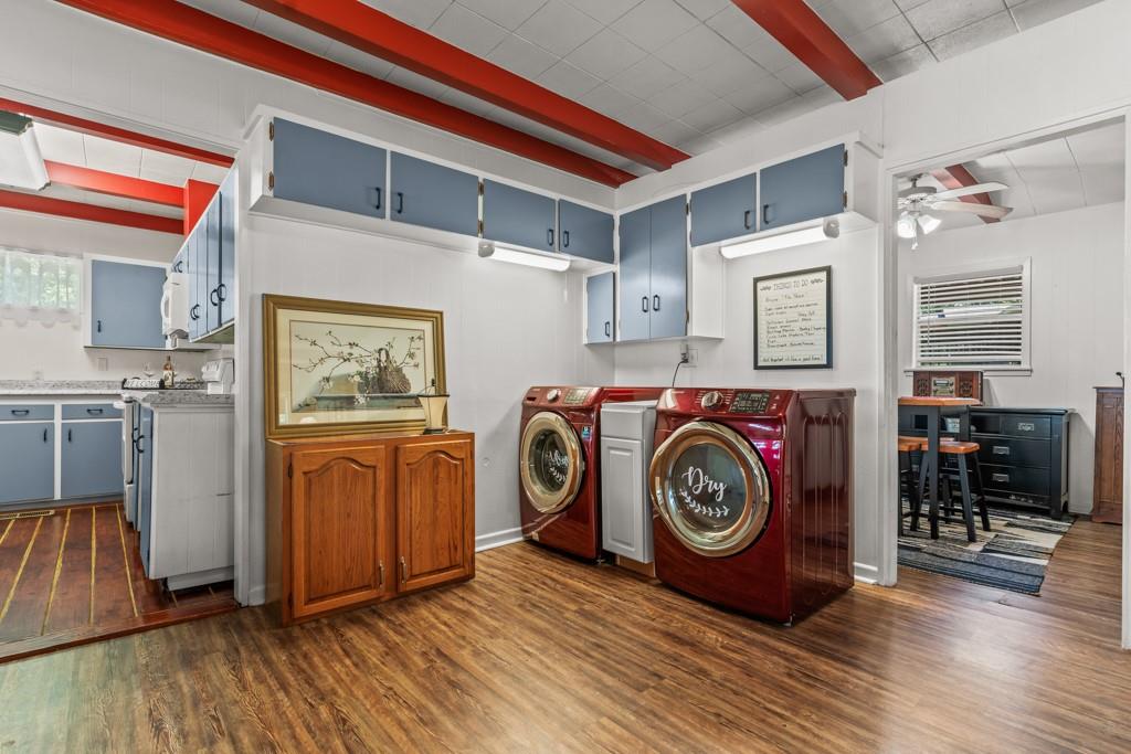 263 Crestwood Loop Avinger, TX 75630 - Photo 26 of 40 a view of a storage & utility room with washer and dryer