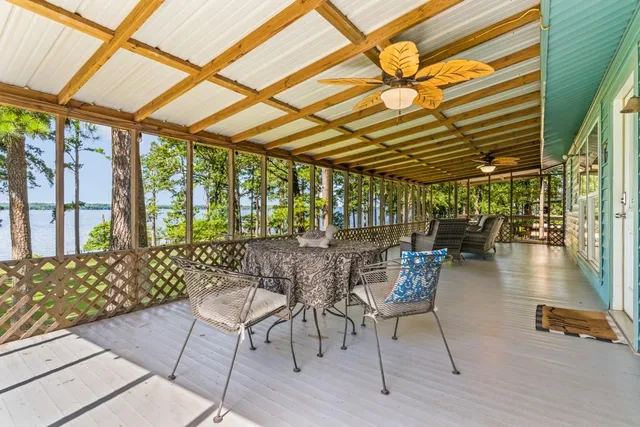 a outdoor space with sitting area