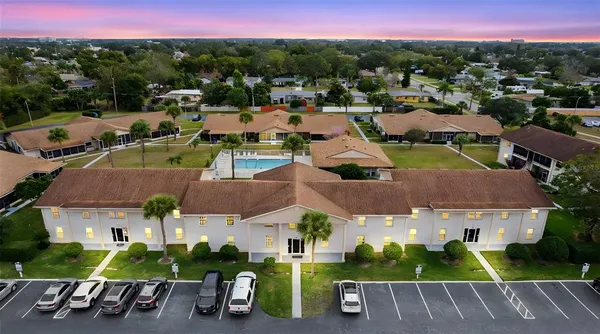 an aerial view of multiple house