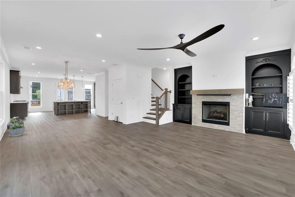 3106 Moor View Road Duluth, GA 30096 - Photo 26 of 57 a view of kitchen with furniture and fireplace