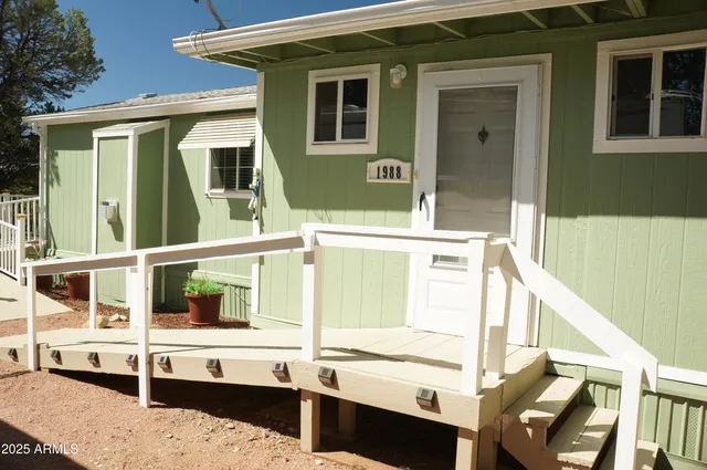 a view of a large white building
