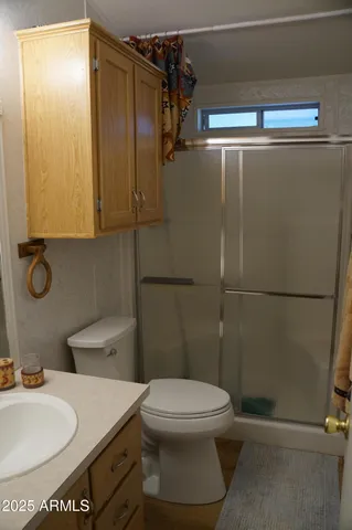 a view of a bench in a backyard