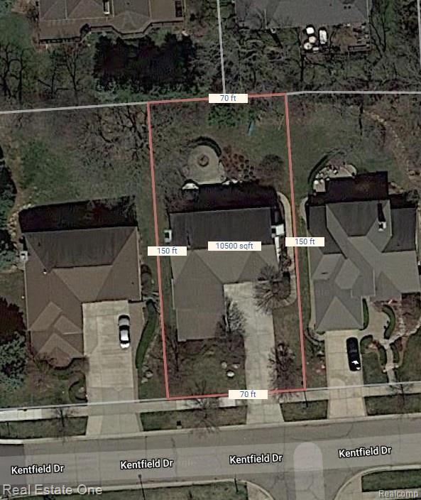 1311 Kentfield Drive Rochester, MI 48307 - Photo 38 of 39 lot dimensions.jpg