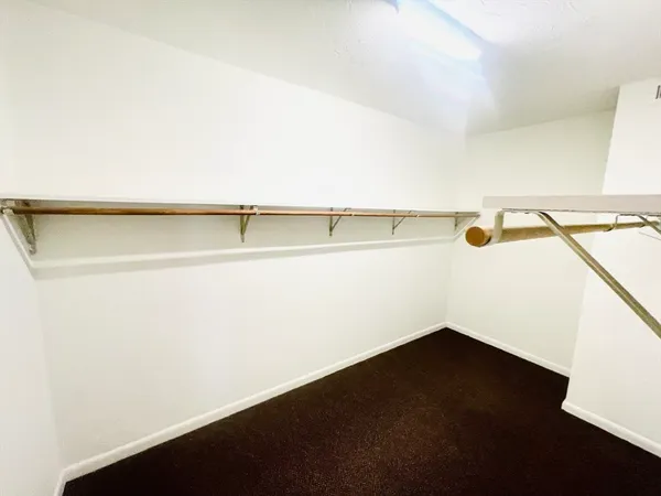 a close view of closet