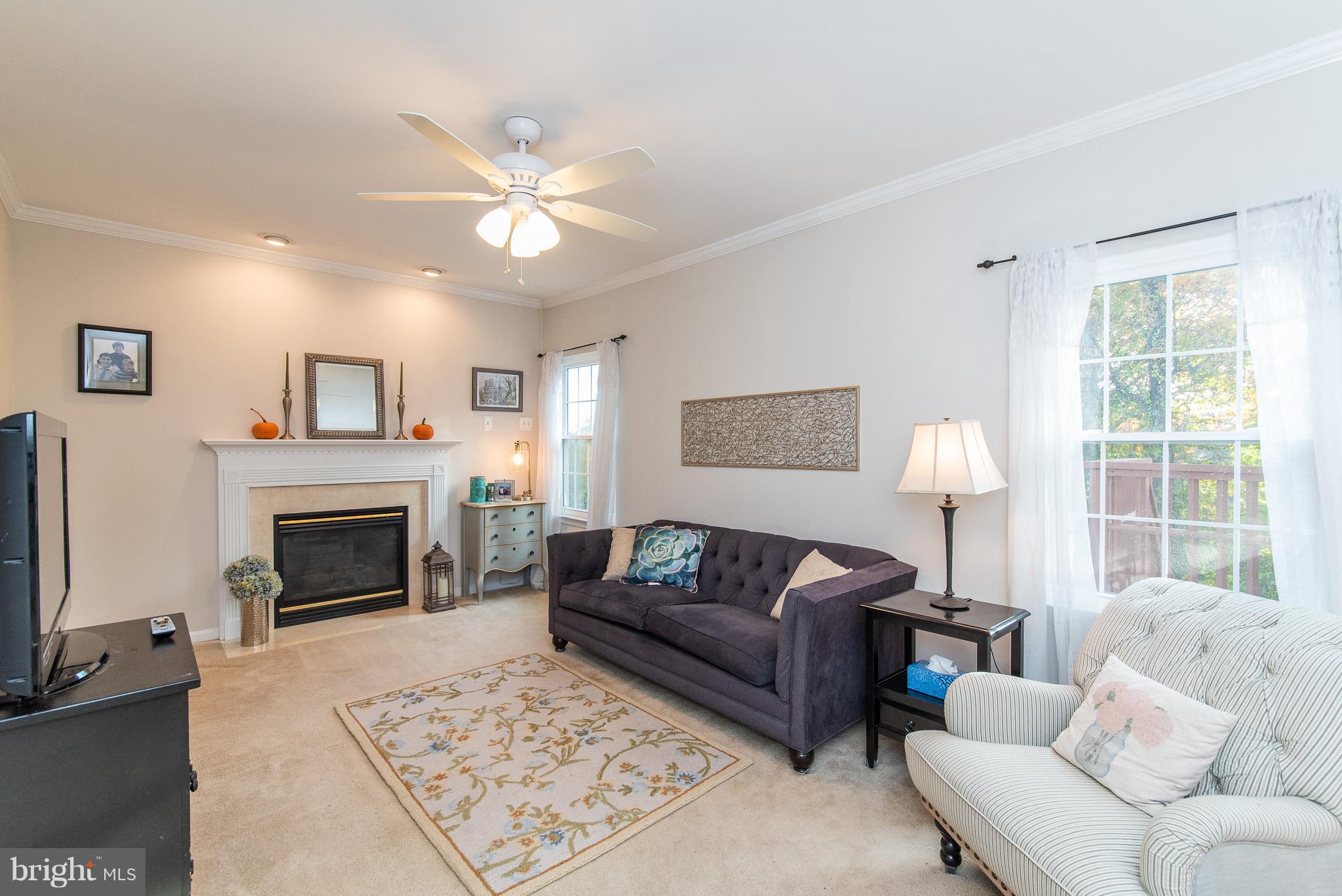 583 Henderson Road Bel Air, MD 21014 - Photo 16 of 42 a living room with furniture a window and a fireplace