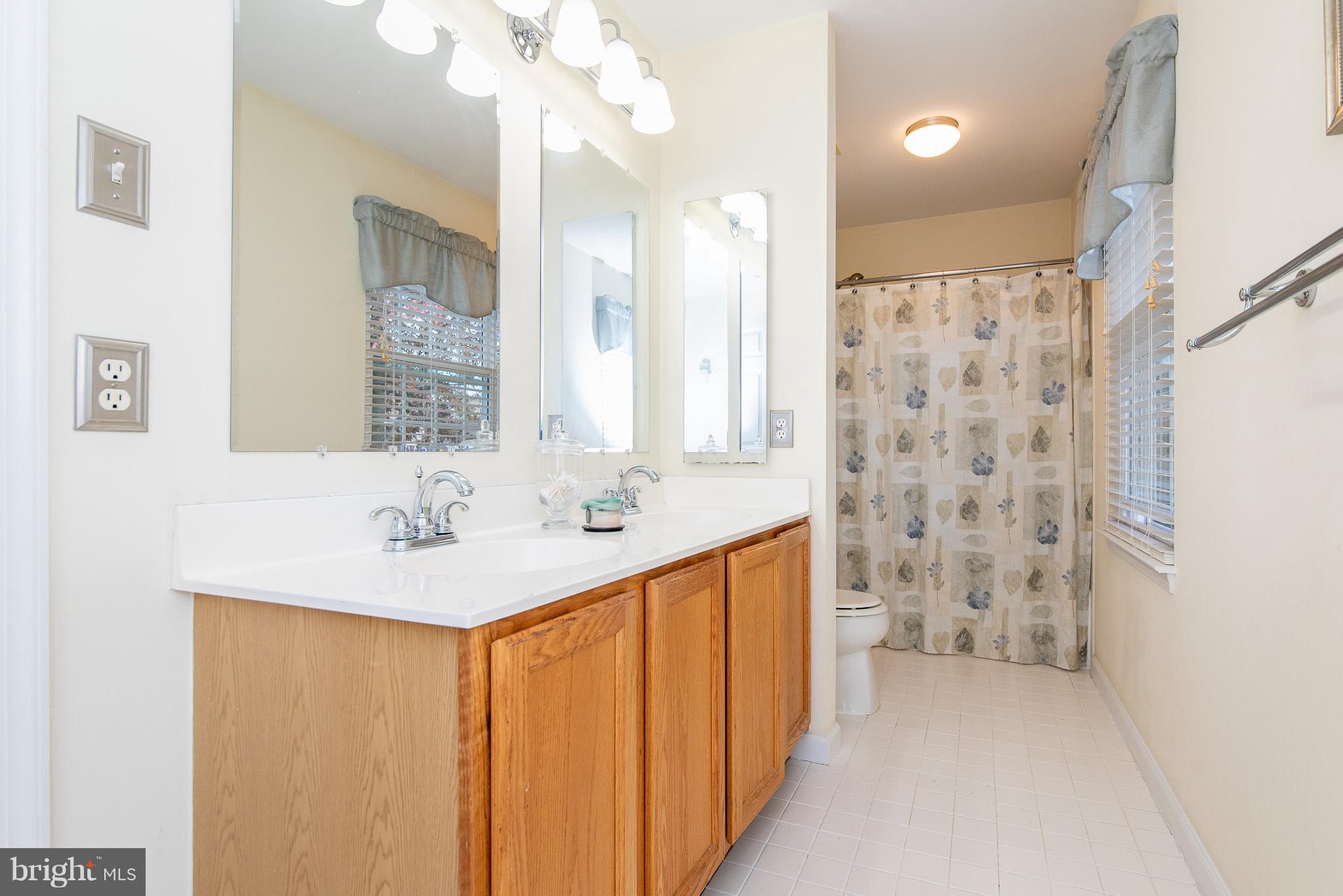 583 Henderson Road Bel Air, MD 21014 - Photo 22 of 42 a bathroom with a sink a mirror a vanity and a shower