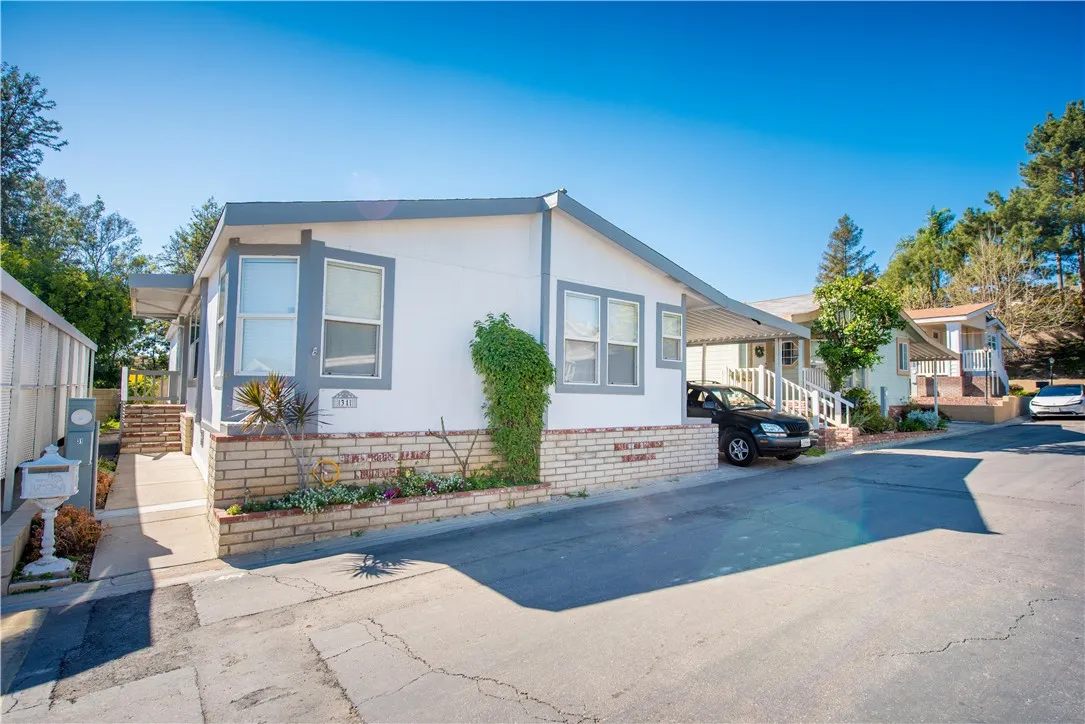 a view of a house with a patio