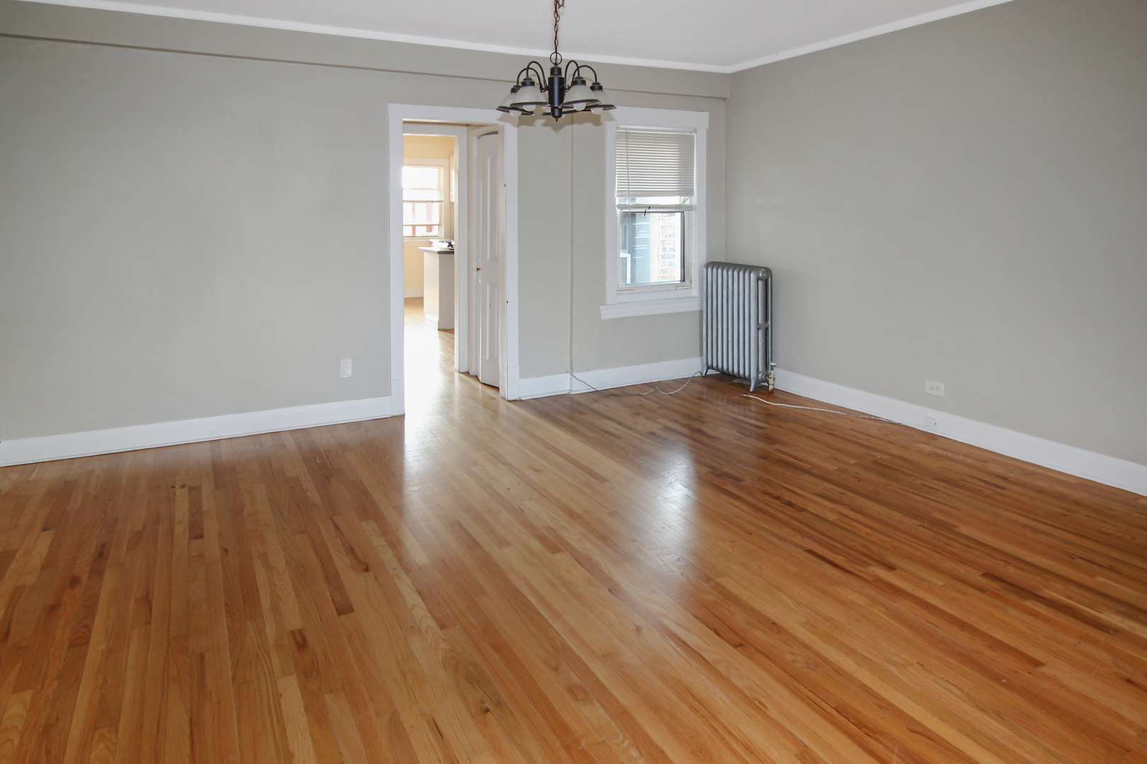 125 North Addison Avenue, Unit 3 Elmhurst, IL 60126 - Photo 7 of 16 an empty room with wooden floor and windows