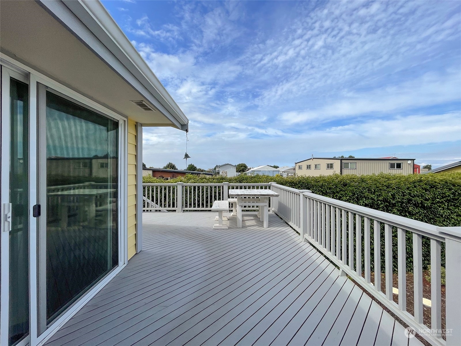 190 Greywolf Road Sequim, WA 98382 - Photo 14 of 40 a view of a balcony with wooden floor