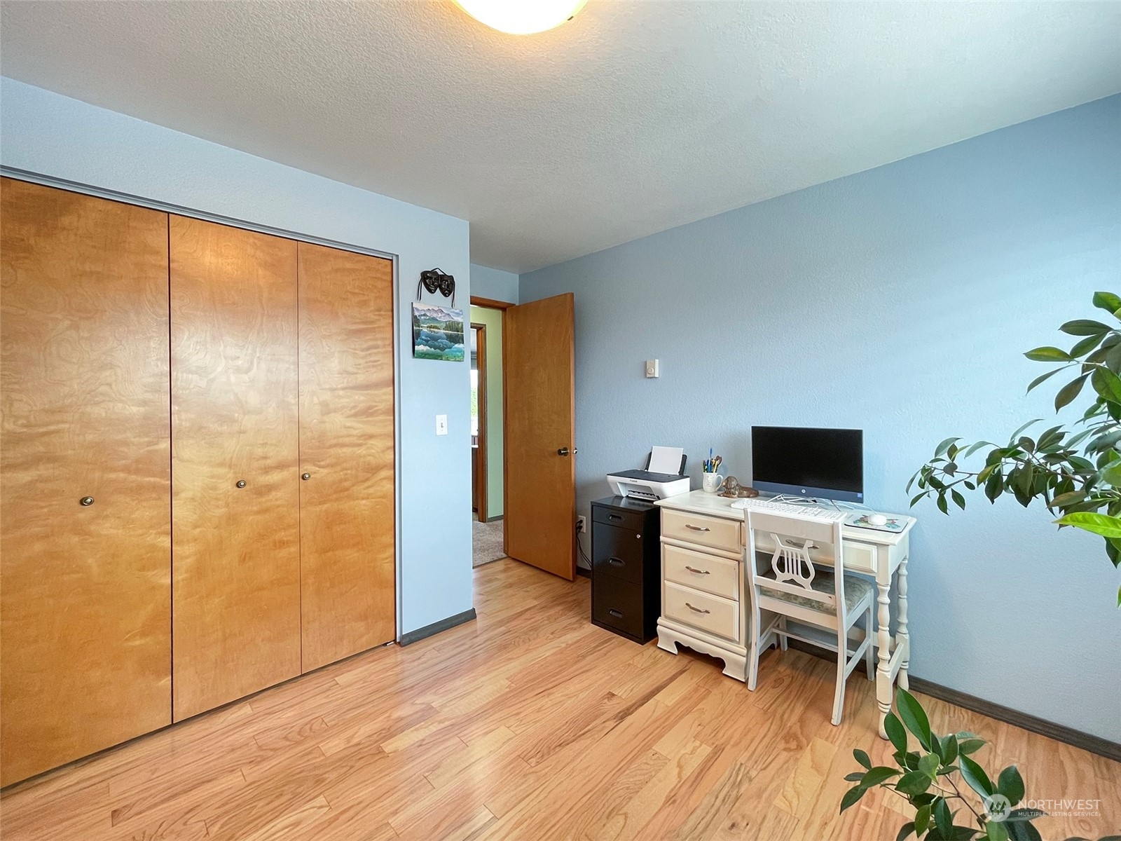 190 Greywolf Road Sequim, WA 98382 - Photo 19 of 40 a view of a workspace with furniture and a window