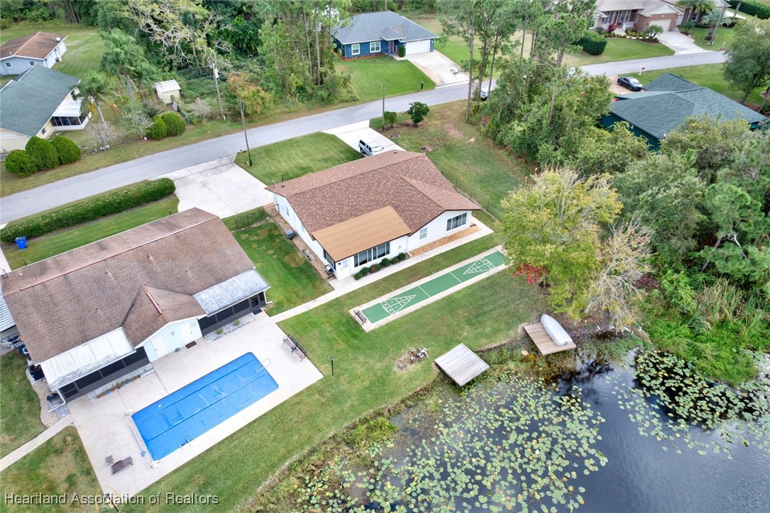 1815 Key Lake Drive Sebring, FL 33875 - Photo 39 of 41 an aerial view of a house with a yard