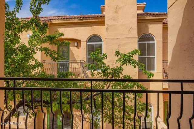 a view of a balcony