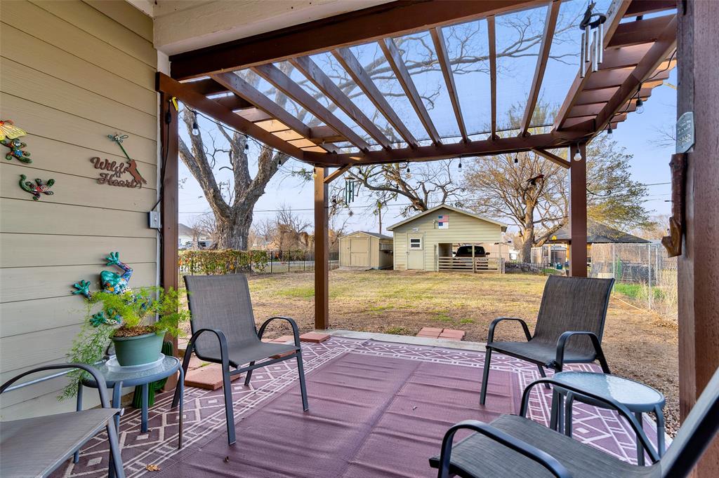 201 East Walker Street Denison, TX 75021 - Photo 17 of 19 a view of swimming pool with outdoor seating