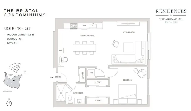 $3,990 | 1 Bristol Court, Unit 211, San Francisco, CA 94130