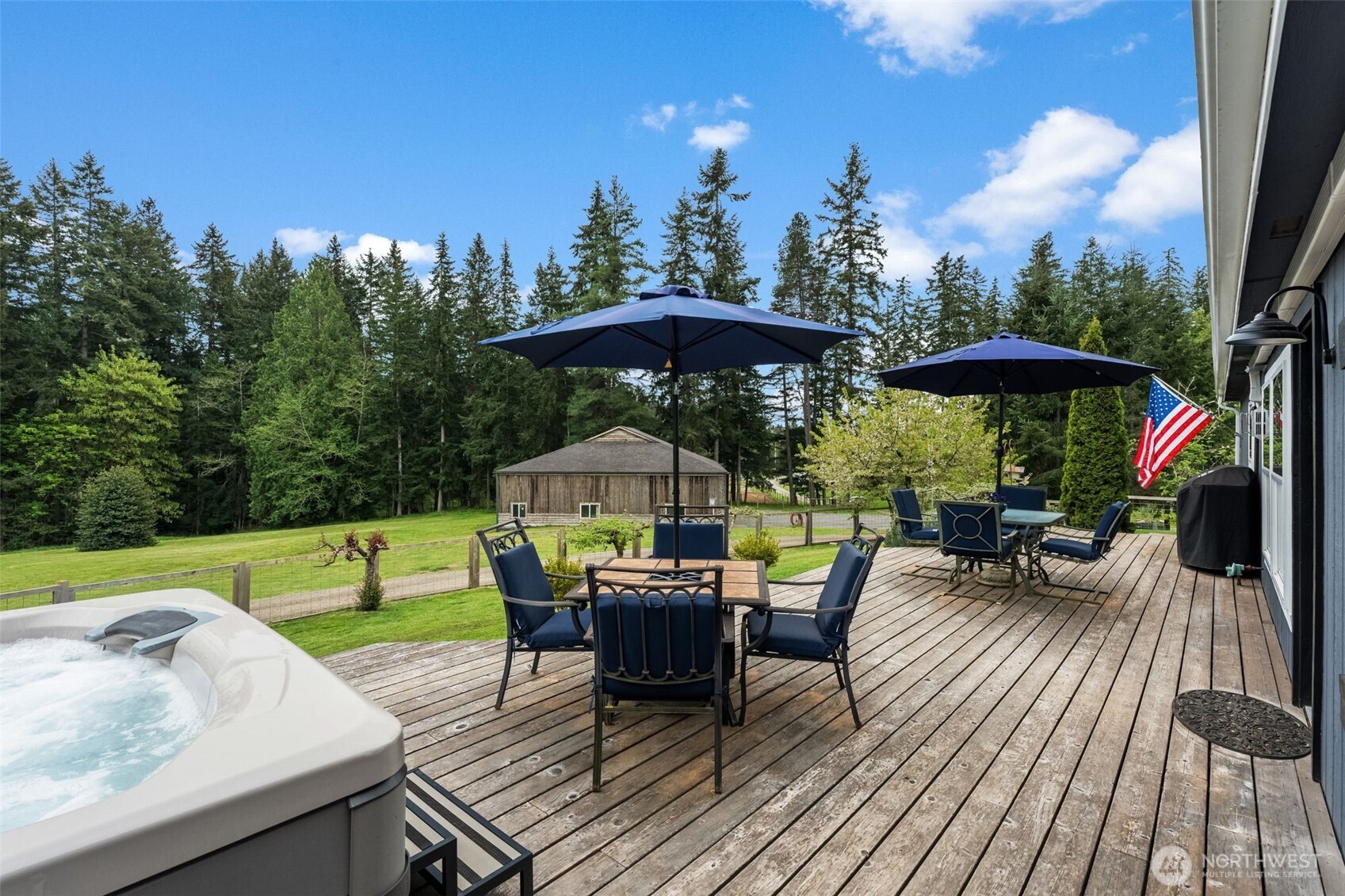 1998 Northwest Luoto Road Poulsbo, WA 98370 - Photo 29 of 40 a view of a roof deck with furniture