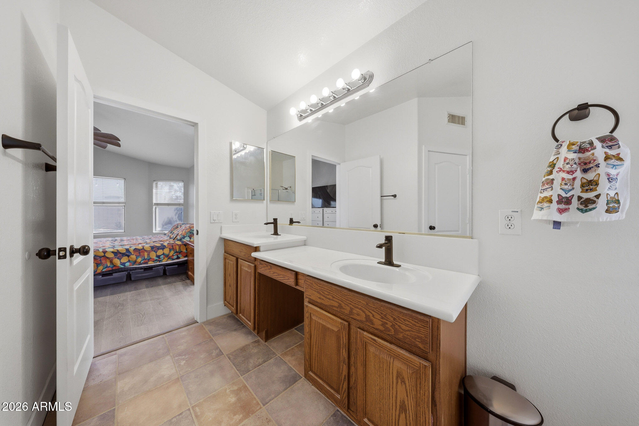 2153 East Kempton Road Chandler, AZ 85225 - Photo 39 of 50 a spacious bathroom with a double vanity sink mirror and shower