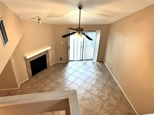 a view of a livingroom with a fireplace