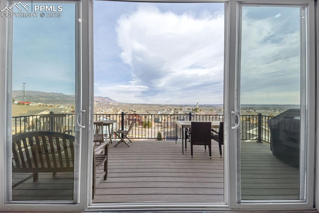 414 Eclipse Drive Colorado Springs, CO 80905 - Photo 25 of 50 Deck featuring a mountain view