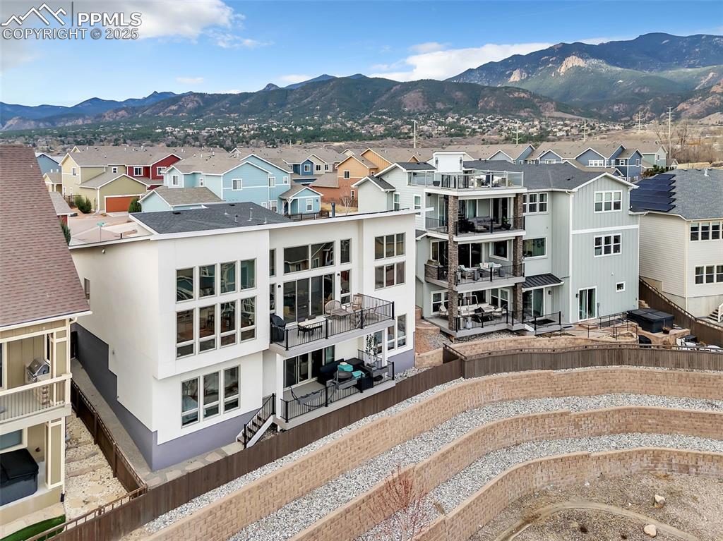 414 Eclipse Drive Colorado Springs, CO 80905 - Photo 44 of 50 View of mountain feature with a residential view