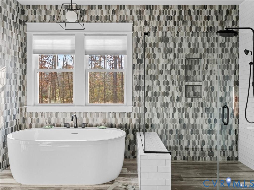13406 Drake Mallard Court Chesterfield, VA 23838 - Photo 21 of 58 a bathroom with a bathtub and shower