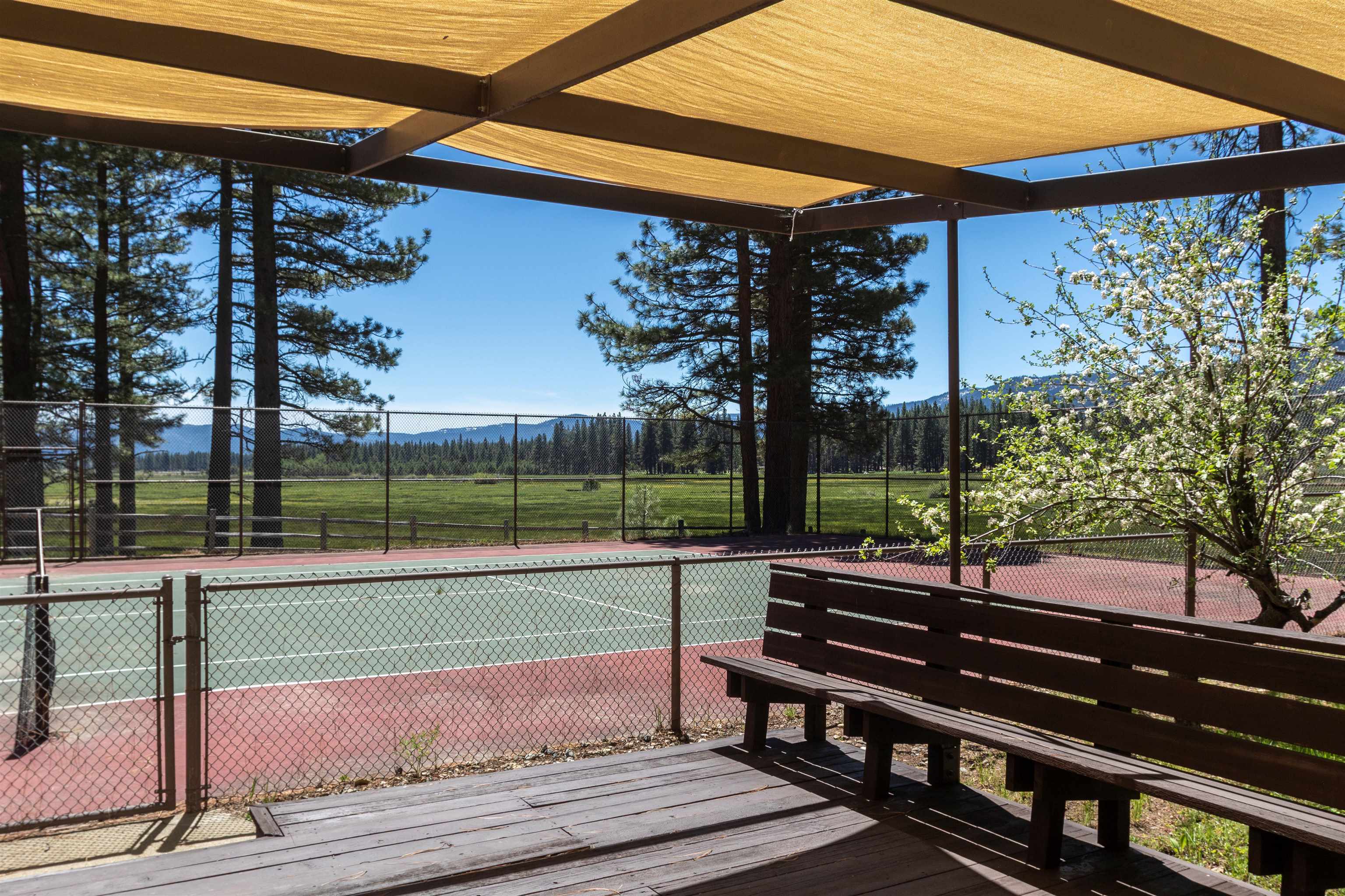 300 Meadow Ranch Road Calpine, CA 96124 - Photo 9 of 21 a view of a bench in a patio