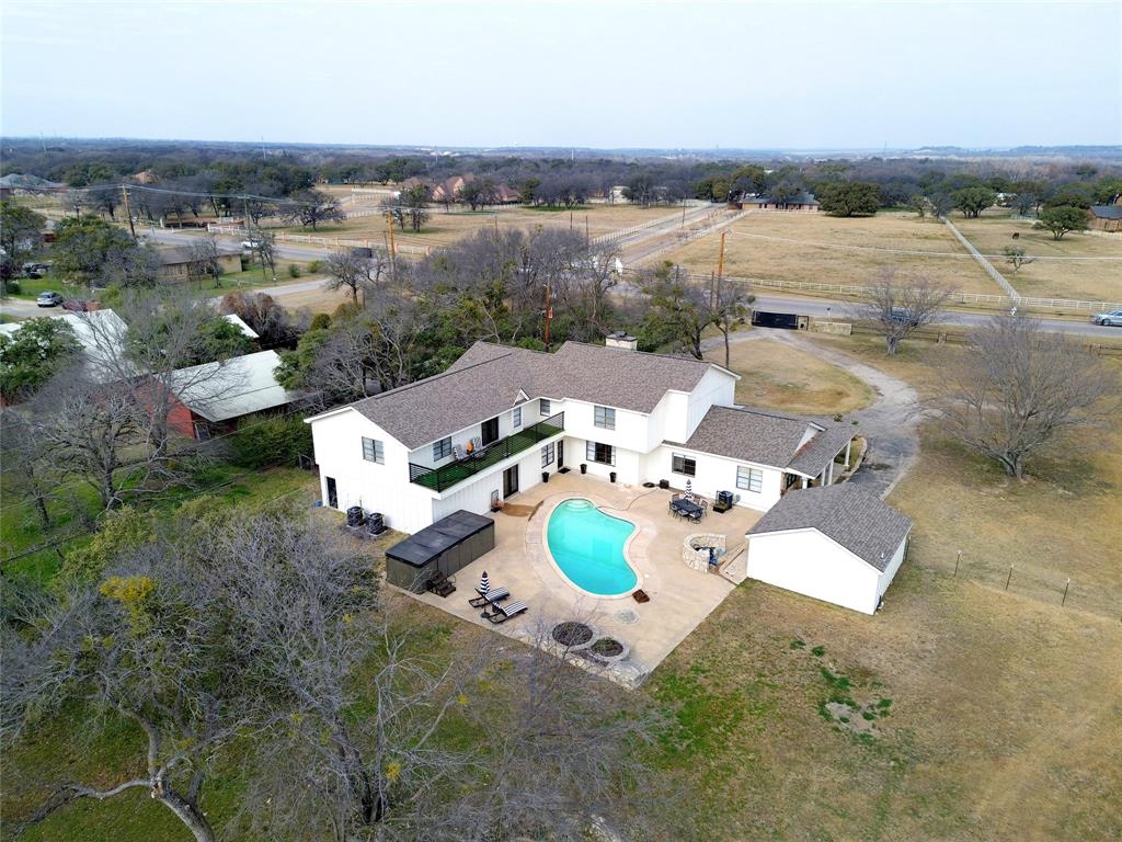 9501 Confederate Park Road Lakeside, TX 76135 - Photo 32 of 33 an aerial view of a house with outdoor space