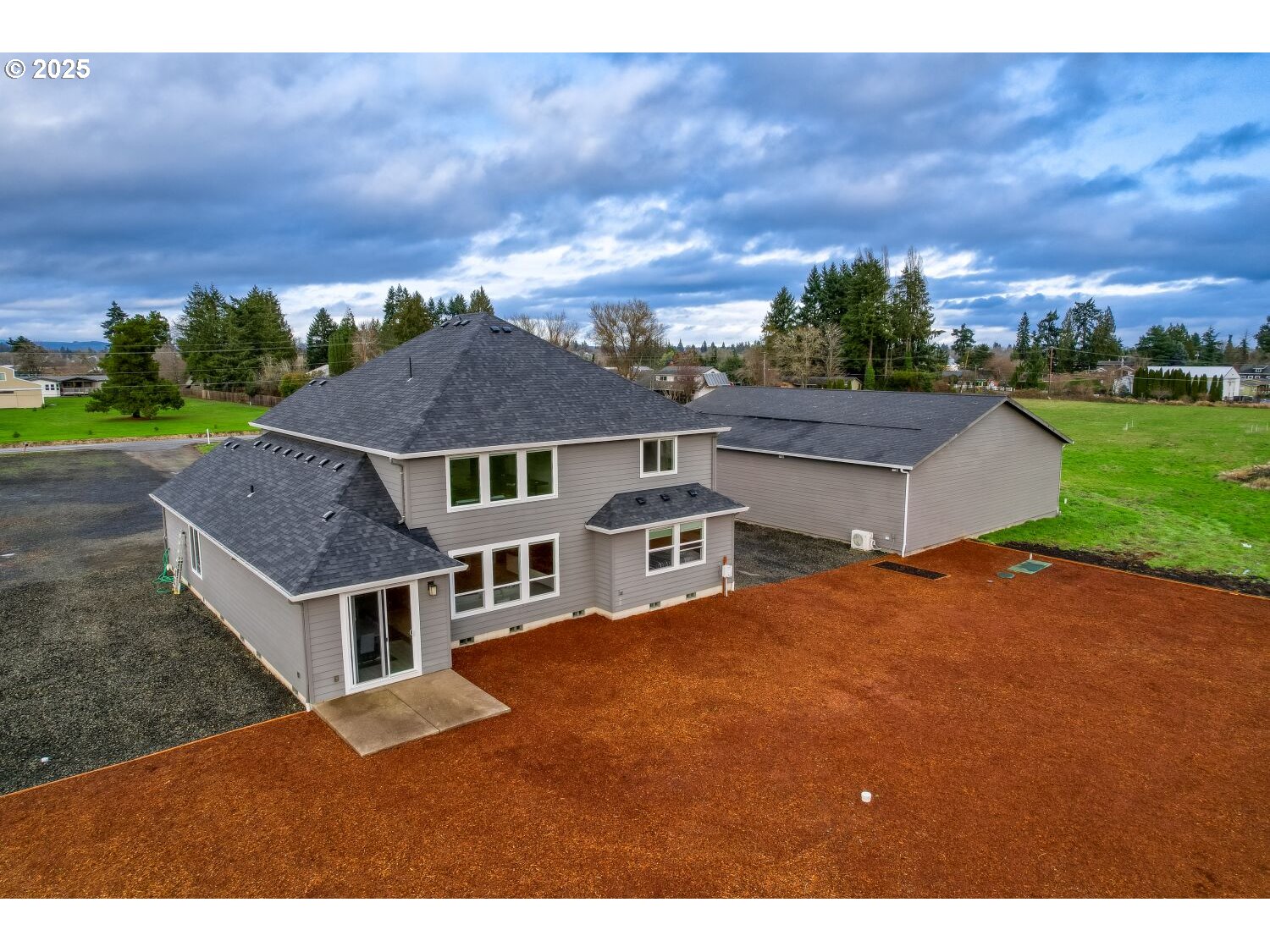 1561 Southwest Stringtown Road Forest Grove, OR 97116 - Photo 44 of 48 an aerial view of a house with a yard