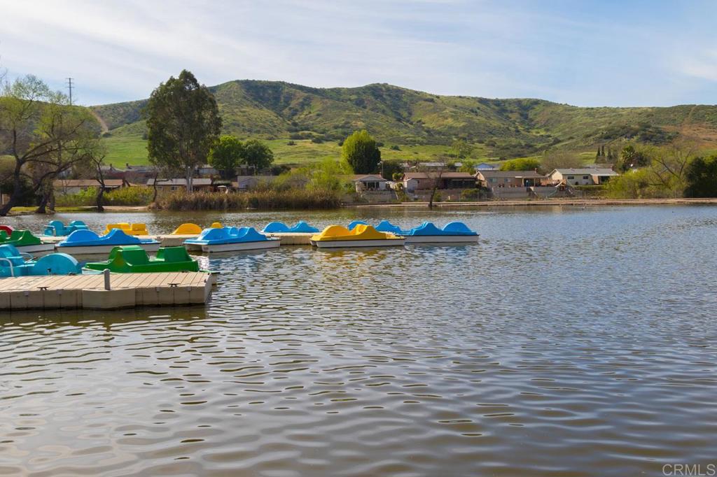 9056 Hightail Drive Santee, CA 92071 - Photo 56 of 73 a view of a lake with houses