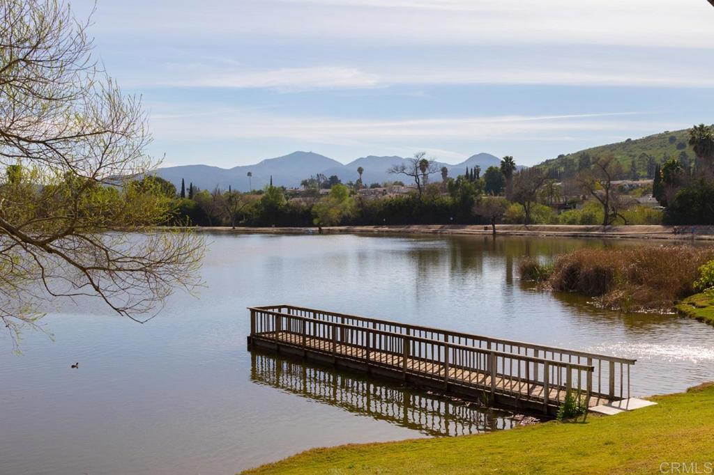 9056 Hightail Drive Santee, CA 92071 - Photo 61 of 73 a view of a lake with a mountain in the background