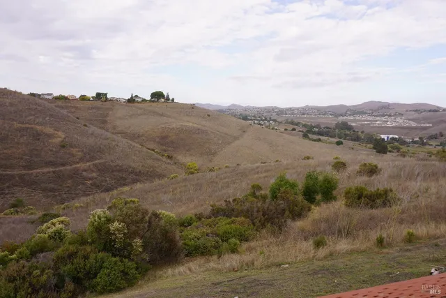 a view of a lake with a mountain