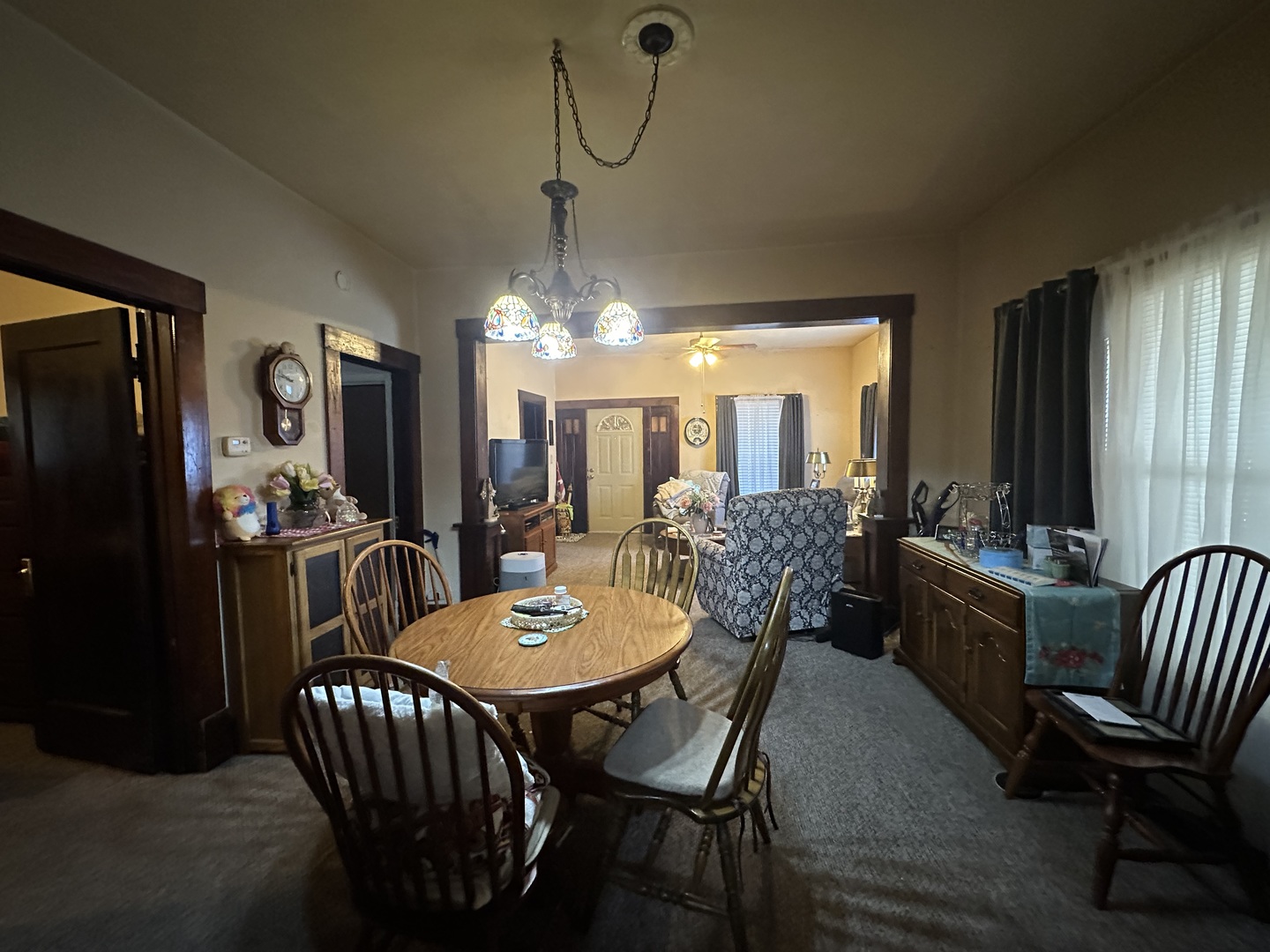 410 South Walnut Street Sesser, IL 62884 - Photo 10 of 22 a view of a dining room with furniture and window