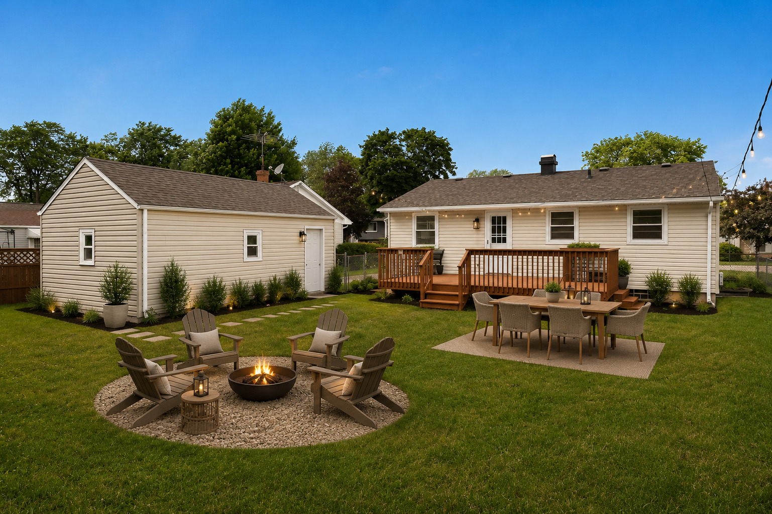 415 Alma Terrace Cary, IL 60013 - Photo 6 of 23 a view of a house with backyard sitting area and garden