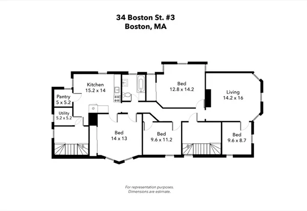 $4,800 | 34-36 Boston Street, Unit 3, Boston, MA 02127