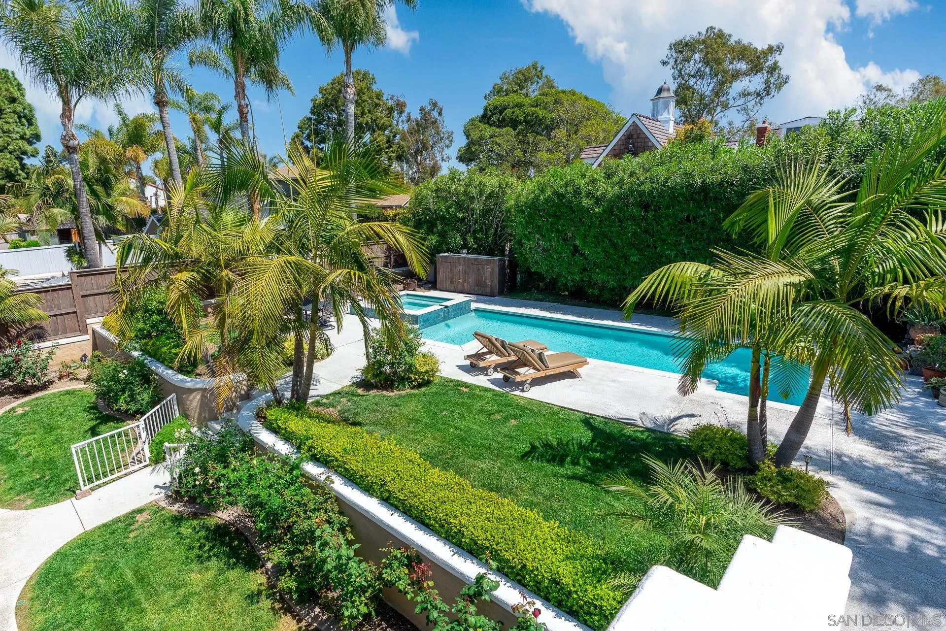 1269 Rainbow Ridge Lane Encinitas, CA 92024 - Photo 24 of 27 a view of a garden with plants