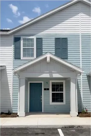 a front view of a house