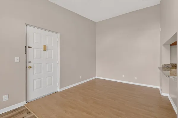 a view of an empty room