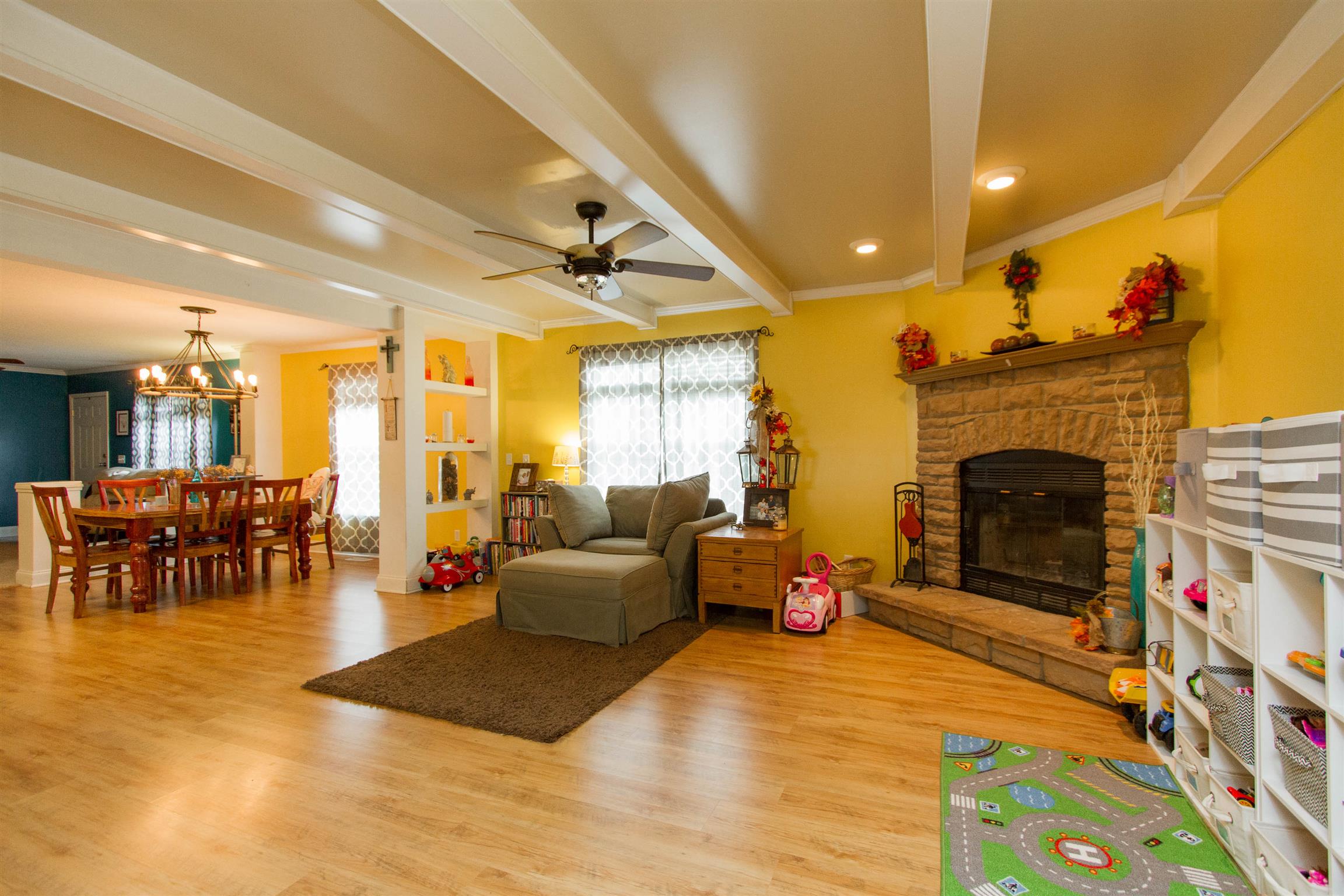 6562 Brewer Road Portland, TN 37148 - Photo 8 of 30 a living room with furniture and a fireplace