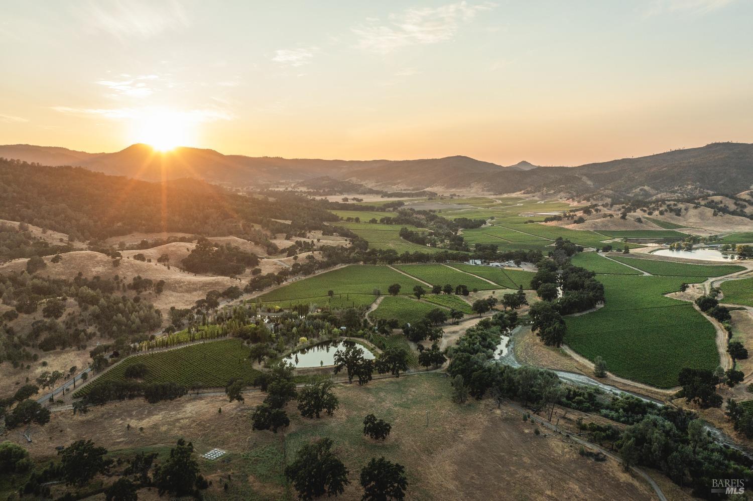 an aerial view of mountain with trees