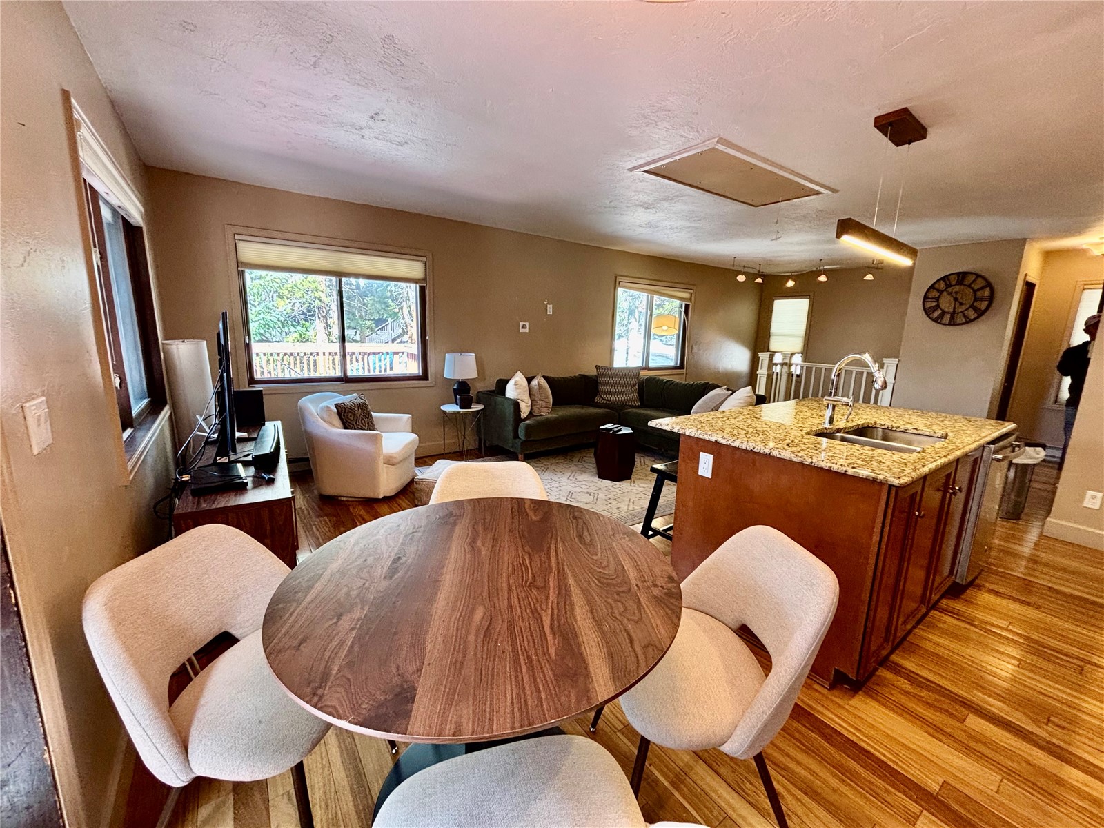 1310 Baldy Road, Unit D Breckenridge, CO 80424 - Photo 7 of 28 Dining area with baseboards and light wood-style floors