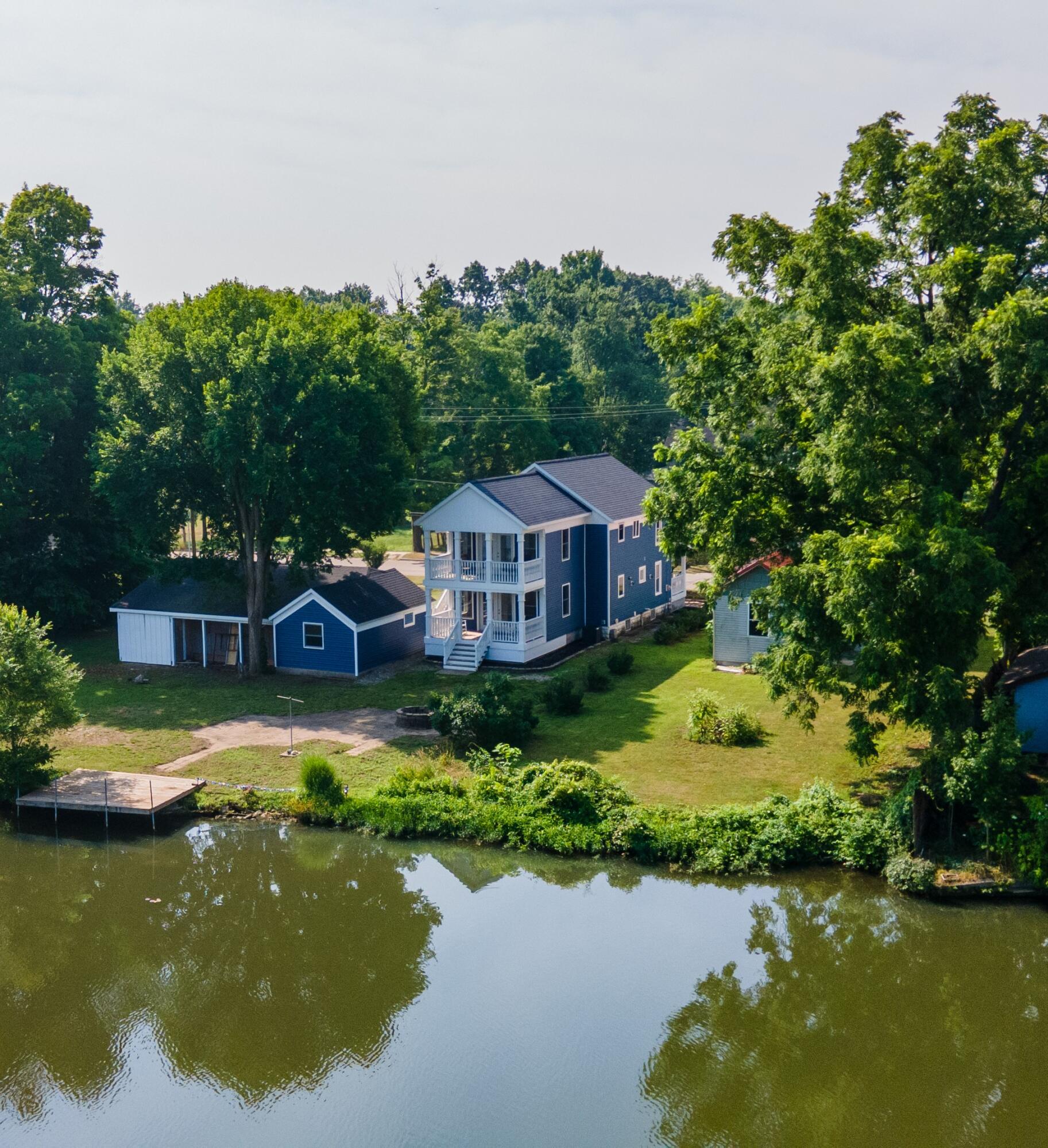 816 River Street Three Rivers, MI 49093 - Photo 44 of 49 river front 816drone