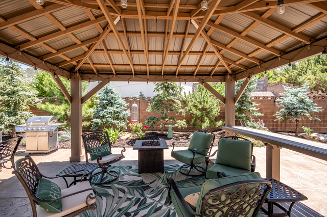 2204 Bridgewater Road Cedar City, UT 84721 - Photo 28 of 40 Relax Beneath the Gazebo with Built-In Bar-Height Counter