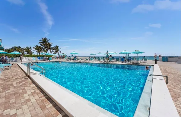 a view of a lake with a big yard