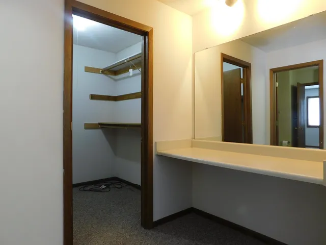 a view of an empty room