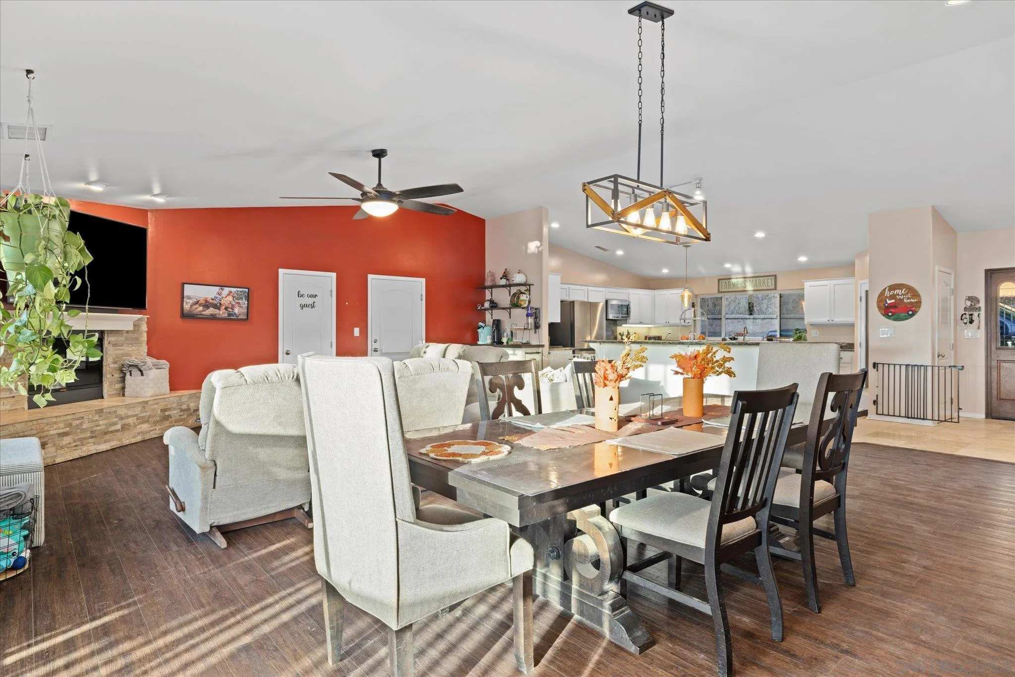 1714 Foss Road Alpine, CA 91901 - Photo 15 of 66 a view of a dining room with furniture and wooden floor