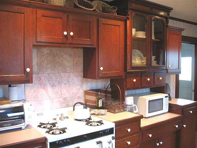 315 Oak Point Road Trenton, ME 04605 - Photo 9 of 35 Kitchen. Cherry cabinets, marble...