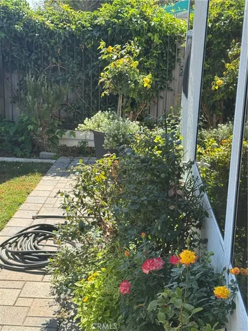 a view of a lake from a yard