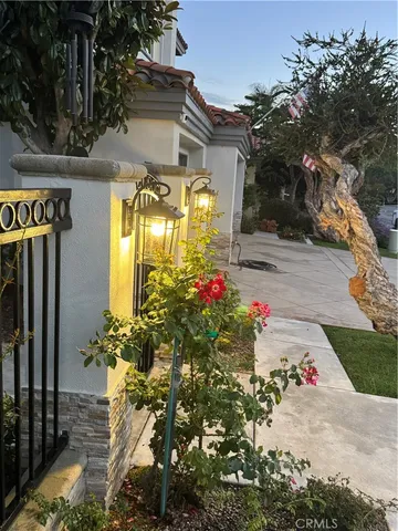 a front view of a house