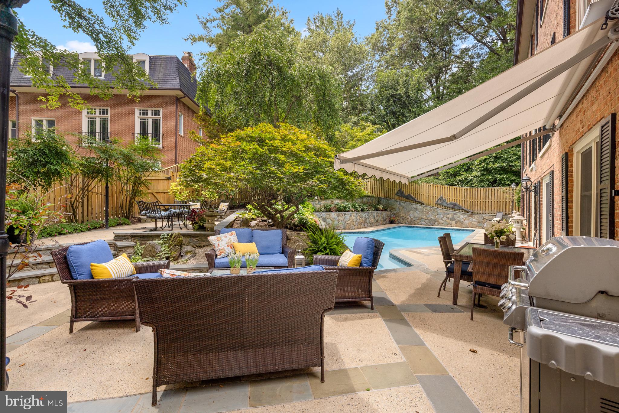 1332 Skipwith Road McLean, VA 22101 - Photo 31 of 35 a view of a patio with couches and potted plants