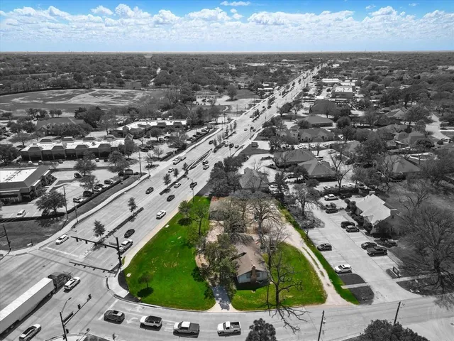 an aerial view of a city