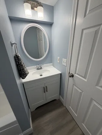 a utility room with a sink
